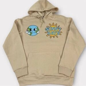 NWOT Unisex Tan Sunny Days Hoodies “Better Than Great” Oversized- Size Small